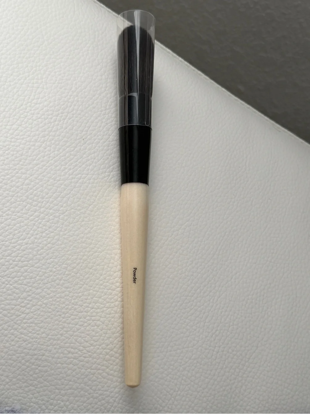 Bobbi Brown Natural Wood Handle Powder Brush with Black Bristles